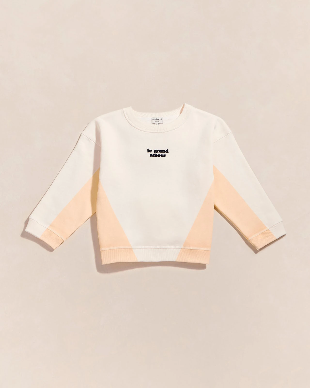 Le Sweat Le Grand Amour Enfant - Jaune/crème 3 Le Sweat Le Grand Amour Enfant - Jaune/crème