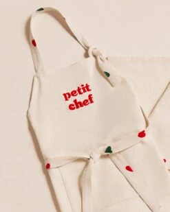 Le Tablier Petit Chef En Coton Bio - Crème