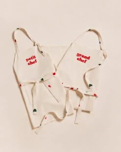 Le Duo De Tabliers Grand Chef X Petit Chef - Crème