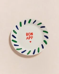 L'assiette Bon App En Porcelaine