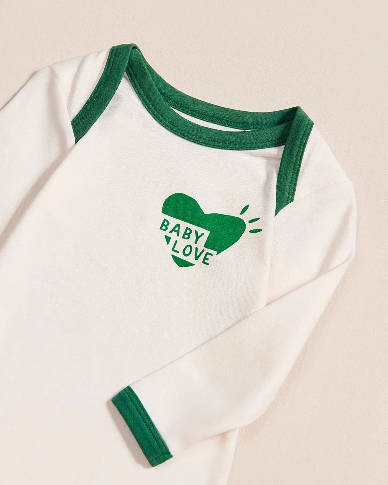 Le Body Coeur Baby Love En Coton Bio - Crème 3 Le Body Coeur Baby Love En Coton Bio - Crème