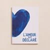 Le Carnet L'amour Est Déclaré - Cœurs Bleus -Bijoux Magasin 23WCarnetmessagebleu L amourestdeclarefront emoiemoi TOPSHOT 19 438web
