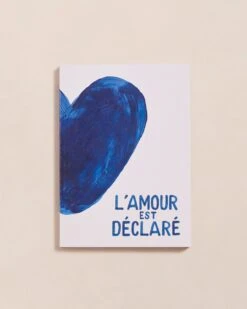 Le Carnet L'amour Est Déclaré - Cœurs Bleus