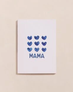 Le Carnet Mama - Cœurs Bleus