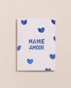 Le Carnet Mamie Amour - Cœurs Bleus