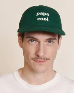 La Casquette Brodée Papa Cool - Vert Sapin