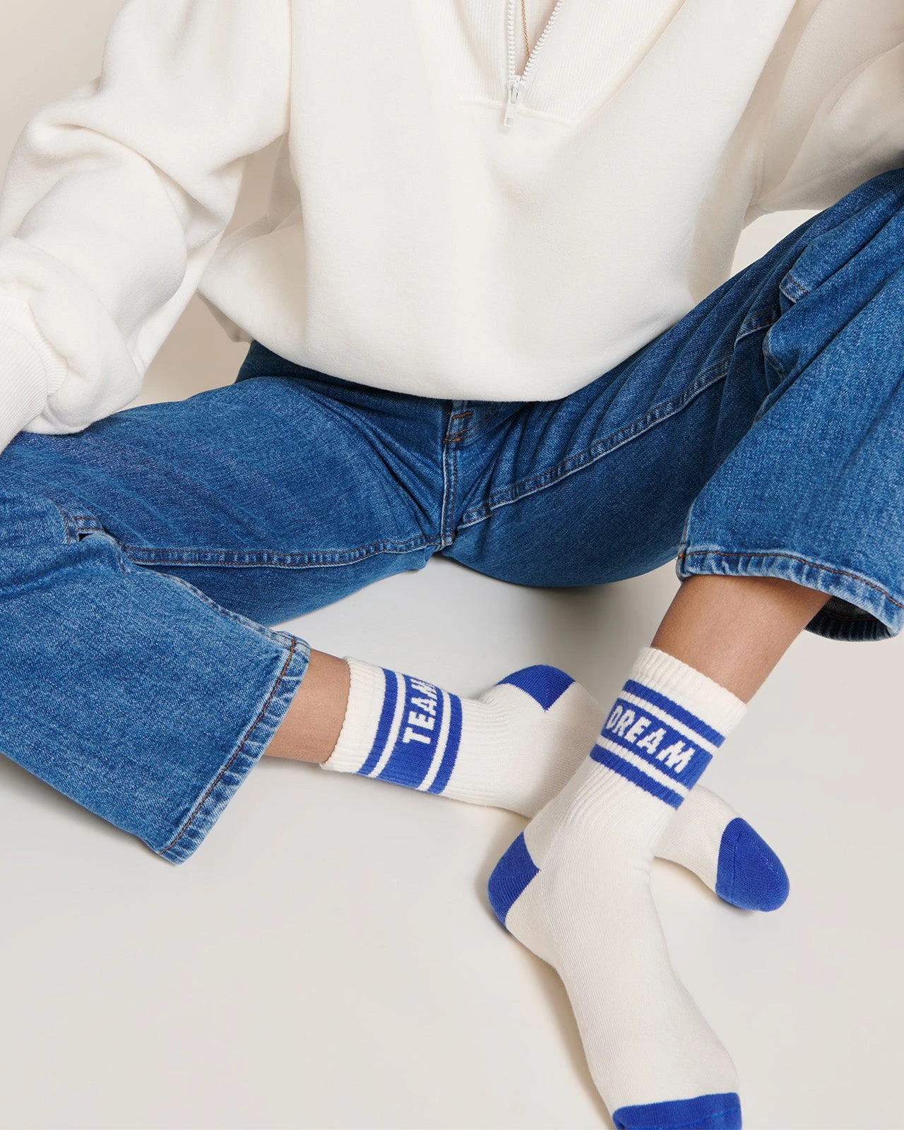 Les Chaussettes Dream Team - Crème 5 Les Chaussettes Dream Team - Crème – Image 3