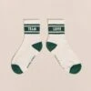 Les Chaussettes Love Team - Crème 2 Les Chaussettes Love Team - Crème -Bijoux Magasin 23WChaussettesLoveteam creme vert emoiemoi 15244web