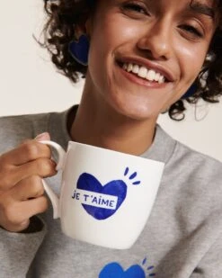 Le Mug Cœur Je T'aime - Bleu -Bijoux Magasin 23WMugcoeur Jet aime bleu emoiemoi 01 996web