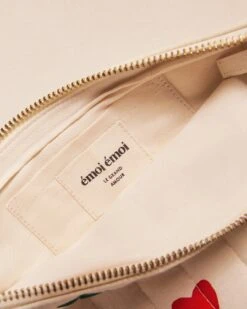 La Pochette Matelassée Coeurs - Message Au Choix - Crème -Bijoux Magasin 23WPochettecoeursvertsetrougesinterieur emoiemoiweb