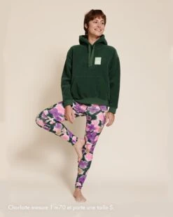 Le Hoodie Mother Nature En Polaire Recyclée - Vert Nuit -Bijoux Magasin 23WPolaireverteHoodievertMothernature legginganemonesflowertherapie emoiemoi 07 733webtaille
