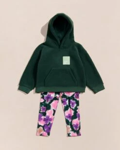 Le Hoodie Wood Kid En Polaire Recyclée - Vert Nuit -Bijoux Magasin 23WPolaireverteHoodievertpolaireWoodKid leggingloulouanemonesenfant emoiemoi 03 511web