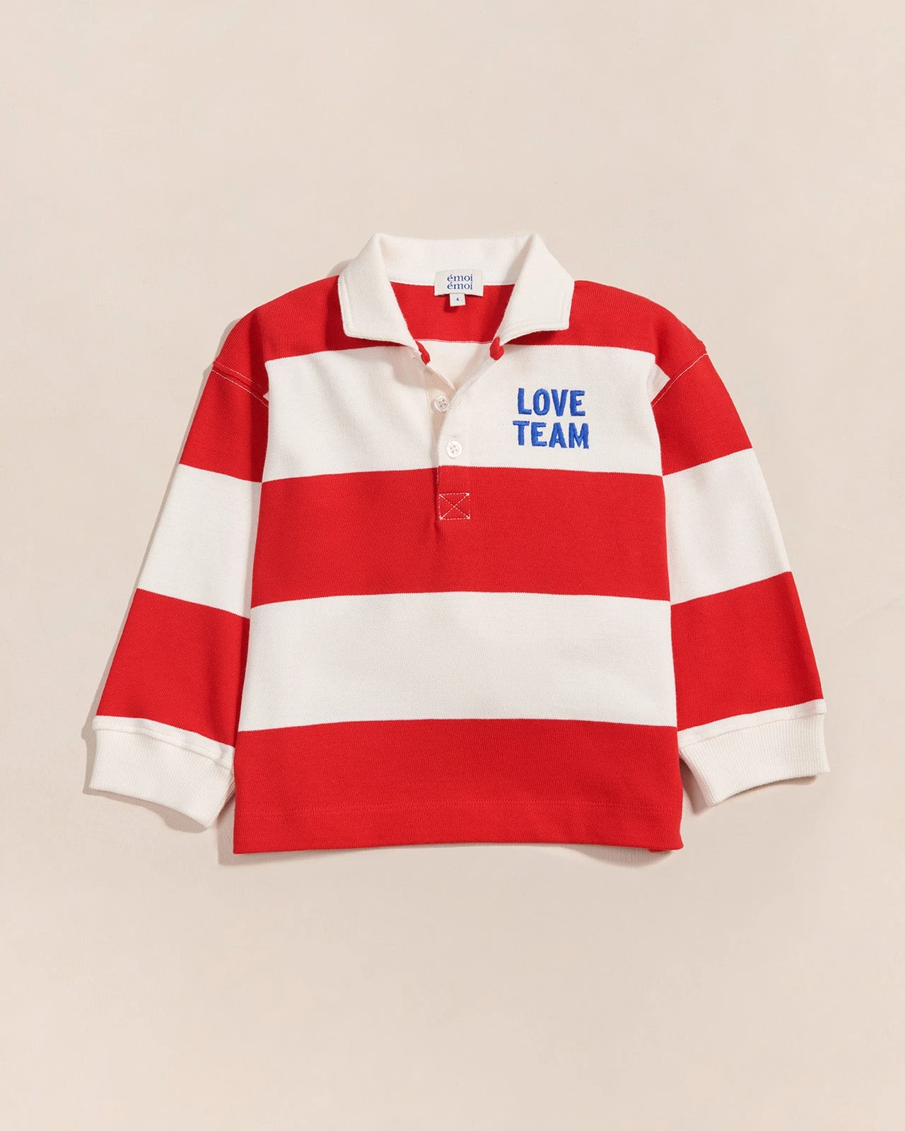 Le Polo Love Team Enfant En Coton Bio - Rouge 4 Le Polo Love Team Enfant En Coton Bio - Rouge – Image 2