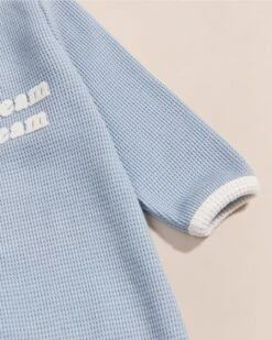 Le Pyjama Bébé Dream Team En Coton Bio Nid D'abeille - Bleu -Bijoux Magasin 23WPyjamaDreamteambebe emoiemoi 02 379web