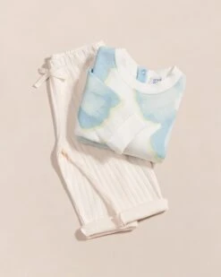 Le Duo De Sweats Anémones Des Neige -Bijoux Magasin 23WSweatanemonesdesneigesblancenfant pantalonlarsivoire emoiemoi 03 534web