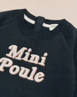 Le Duo De Sweats Papa Poule / Mini Poule En Coton Bio - Charbon -Bijoux Magasin 23WSweaticoniquecharbon minipoule emoiemoi 40 779web