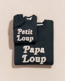 Le Sweat Papa Loup En Coton Bio - Charbon -Bijoux Magasin 23WSweaticoniquecharbon papaloup Sweatpetitloup emoiemoi 40 801web