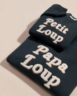 Le Sweat Petit Loup En Coton Bio - Charbon -Bijoux Magasin 23WSweaticoniquecharbon papaloup Sweatpetitloup emoiemoi 40 806web