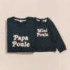 Le Duo De Sweats Papa Poule / Mini Poule En Coton Bio - Charbon -Bijoux Magasin 23WSweaticoniquecharbon papapoule Sweatminipoule emoiemoi 40 785web