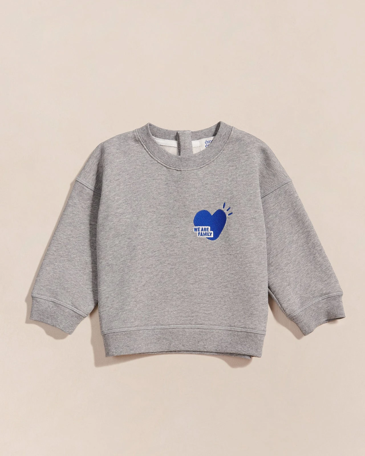 Le Sweat We Are Family Enfant En Coton Bio - Gris Chiné 3 Le Sweat We Are Family Enfant En Coton Bio - Gris Chiné