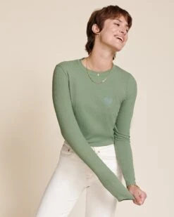 Le Haut Janis En Lyocell - Vert Sauge