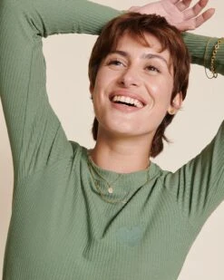 Le Haut Janis En Lyocell - Vert Sauge -Bijoux Magasin 23WT shirtJanisvertsauge nouvellechaine emoiemoi 02 436web