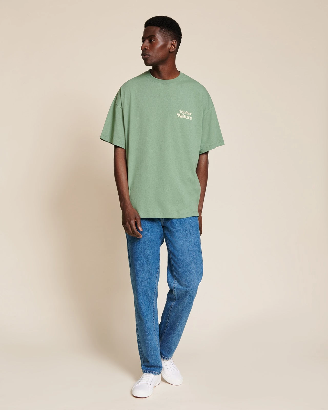Le T-shirt Love Your Mother Nature Unisexe En Coton Bio - Vert Sauge 4 Le T-shirt Love Your Mother Nature Unisexe En Coton Bio - Vert Sauge – Image 2