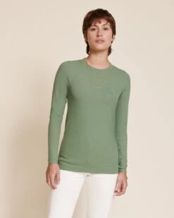 Le Haut Janis En Lyocell - Vert Sauge -Bijoux Magasin 23WT shirtjanisvertsauge nouvellechaine emoiemoi 02 519web