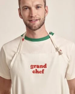 Le Tablier Grand Chef En Coton Bio - Crème