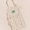 Le Tablier Mini Cool à Carreaux En Coton Bio - Crème -Bijoux Magasin 23WTablierminicoolimprimecarreaux emoiemoi 03 621web