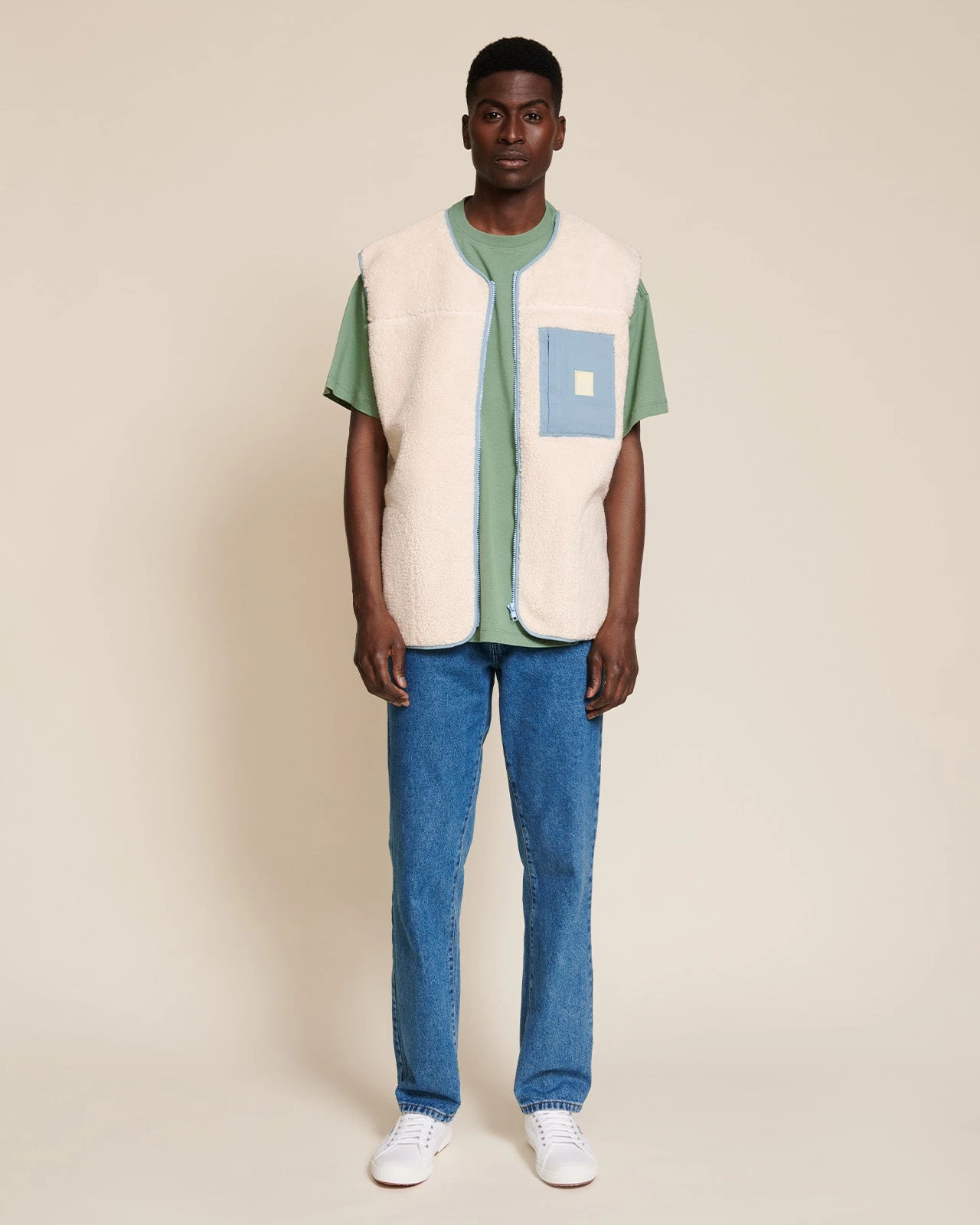 La Veste Vic Unisexe En Bouclette De Coton Bio - Crème 4 La Veste Vic Unisexe En Bouclette De Coton Bio - Crème – Image 2