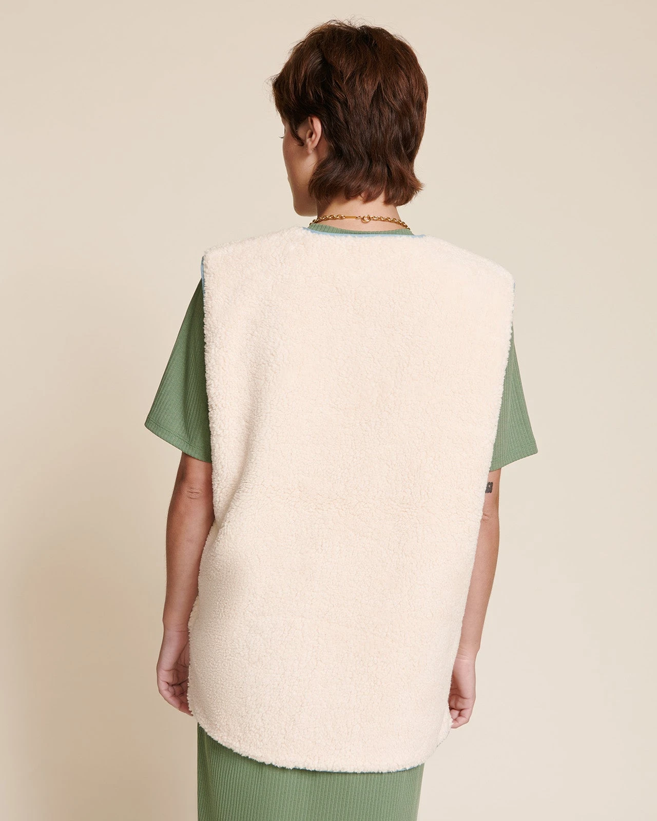 La Veste Vic Unisexe En Bouclette De Coton Bio - Crème 21 La Veste Vic Unisexe En Bouclette De Coton Bio - Crème – Image 19