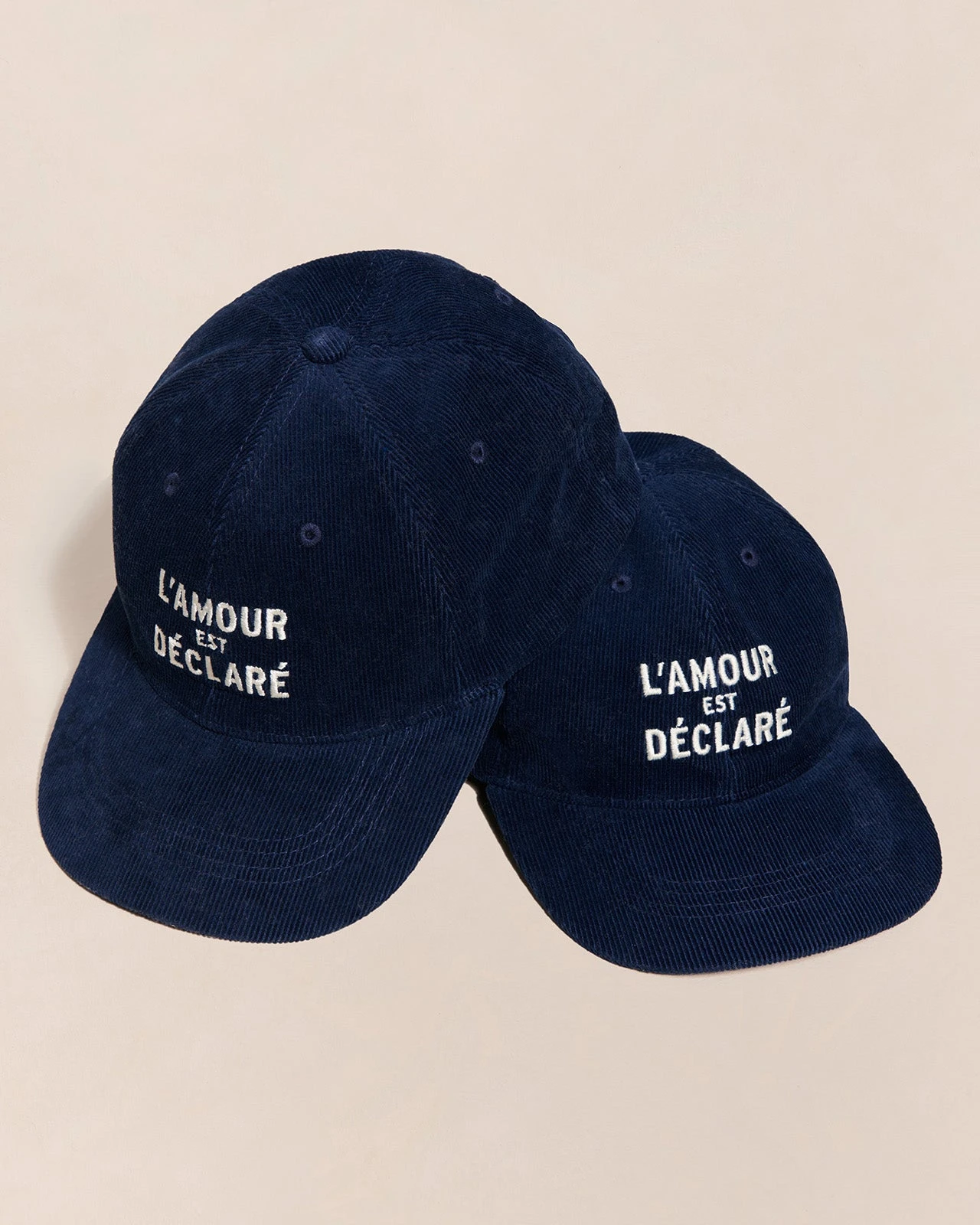 La Casquette L'amour Est Déclaré En Velours Côtelé - Navy 12 La Casquette L'amour Est Déclaré En Velours Côtelé - Navy – Image 10