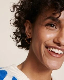 Les Créoles Cœur - Dorées à L'or Fin 24 Carats 13 Les Créoles Cœur - Dorées à L'or Fin 24 Carats -Bijoux Magasin 23Wcreolescoeurs puceinitialebonnie emoiemoi 08 715web