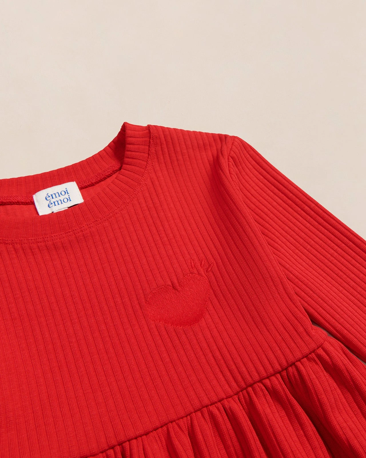 La Robe Romy Enfant En Lyocell - Rouge 5 La Robe Romy Enfant En Lyocell - Rouge – Image 3