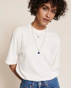 La Médaille Manon Petit Cœur Bleu - Dorée à L'or Fin 24 Carats - 7mm -Bijoux Magasin 23Wmedaillecoeurmanonbleusignature medaillecoeurmisiableusignature chaineboules chainesimple emoiemoi 03 220web