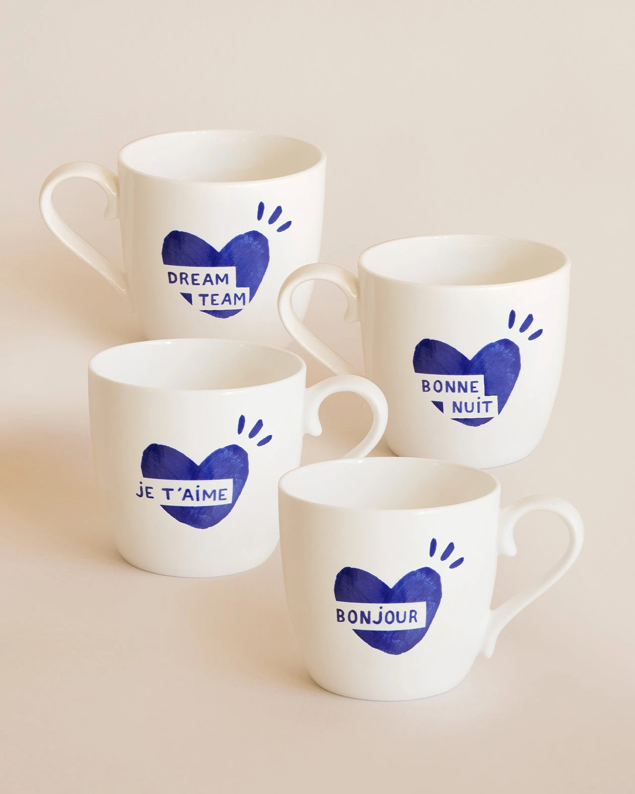 Le Duo De Mugs Bonjour X Bonne Nuit - Bleu 6 Le Duo De Mugs Bonjour X Bonne Nuit - Bleu – Image 4