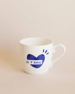 Le Mug CĆur Je T'aime - Bleu
