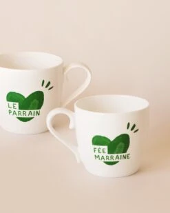 Le Mug Coeur Le Parrain - Vert Sapin -Bijoux Magasin 23Wmugcoeurvert Feemarraine LeParrain emoiemoiweb 009370e7 4e8f 4a40 aa08 c34331dc90ef
