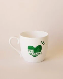 Le Mug Coeur Fée Marraine - Vert Sapin