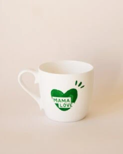 Le Mug Coeur Mama Love - Vert Sapin
