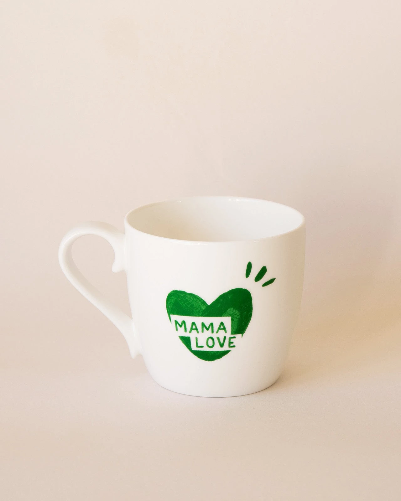 Le Mug Coeur Mama Love - Vert Sapin 2 Le Mug Coeur Mama Love - Vert Sapin