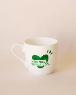 Le Mug Coeur Nounou Super Cool - Vert Sapin