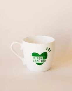 Le Mug Coeur Super Cool Kid - Vert Sapin
