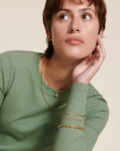 Le Bracelet Maillons Fins Doré à L'or Fin 24 Carats -Bijoux Magasin 23Wnouveaubracelet medailleinitialeManoa chainesimple40cm nouvellechaine emoiemoi 02 367web 57921dd8 8179 4f58 9706 6bef4d3cea42