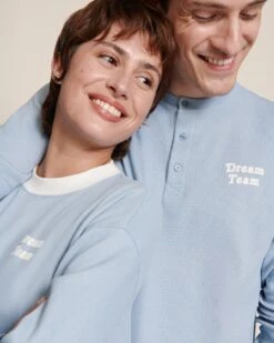 Le Haut De Pyjama Dream Team Femme En Coton Bio Nid D'abeille - Bleu 15 Le Haut De Pyjama Dream Team Femme En Coton Bio Nid D'abeille - Bleu -Bijoux Magasin 23Wpyjamadreamteam emoiemoi 39 4073web