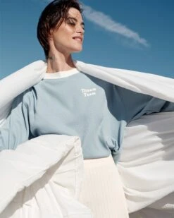 Le Haut De Pyjama Dream Team Femme En Coton Bio Nid D'abeille - Bleu 18 Le Haut De Pyjama Dream Team Femme En Coton Bio Nid D'abeille - Bleu -Bijoux Magasin 23Wpyjamadreamteambleuglacier emoiemoi 11 1853web