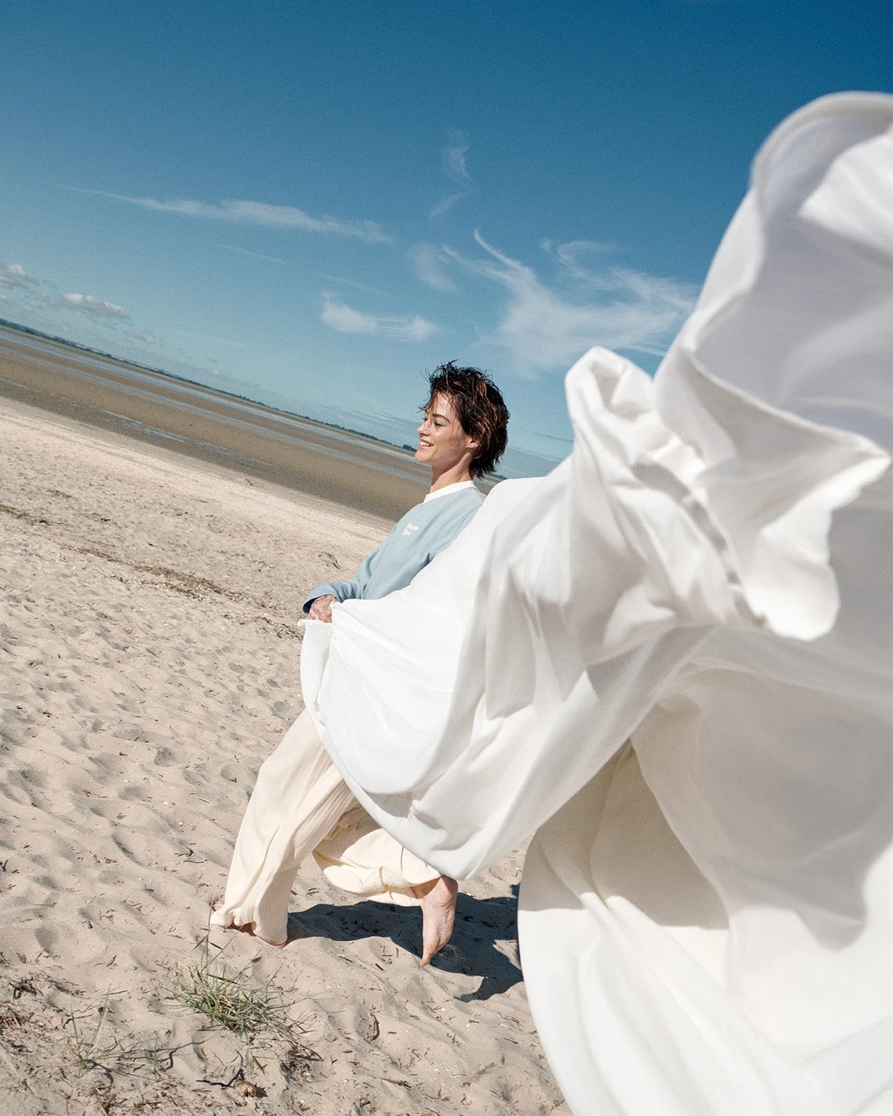 Le Haut De Pyjama Dream Team Femme En Coton Bio Nid D'abeille - Bleu 10 Le Haut De Pyjama Dream Team Femme En Coton Bio Nid D'abeille - Bleu – Image 8