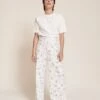Le Bas De Pyjama Moutons De L'espace Femme En Coton Bio Nid D'abeille - Blanc -Bijoux Magasin 23Wpyjamamoutonsdel espacepantalonfemme emoiemoi 38 3851web