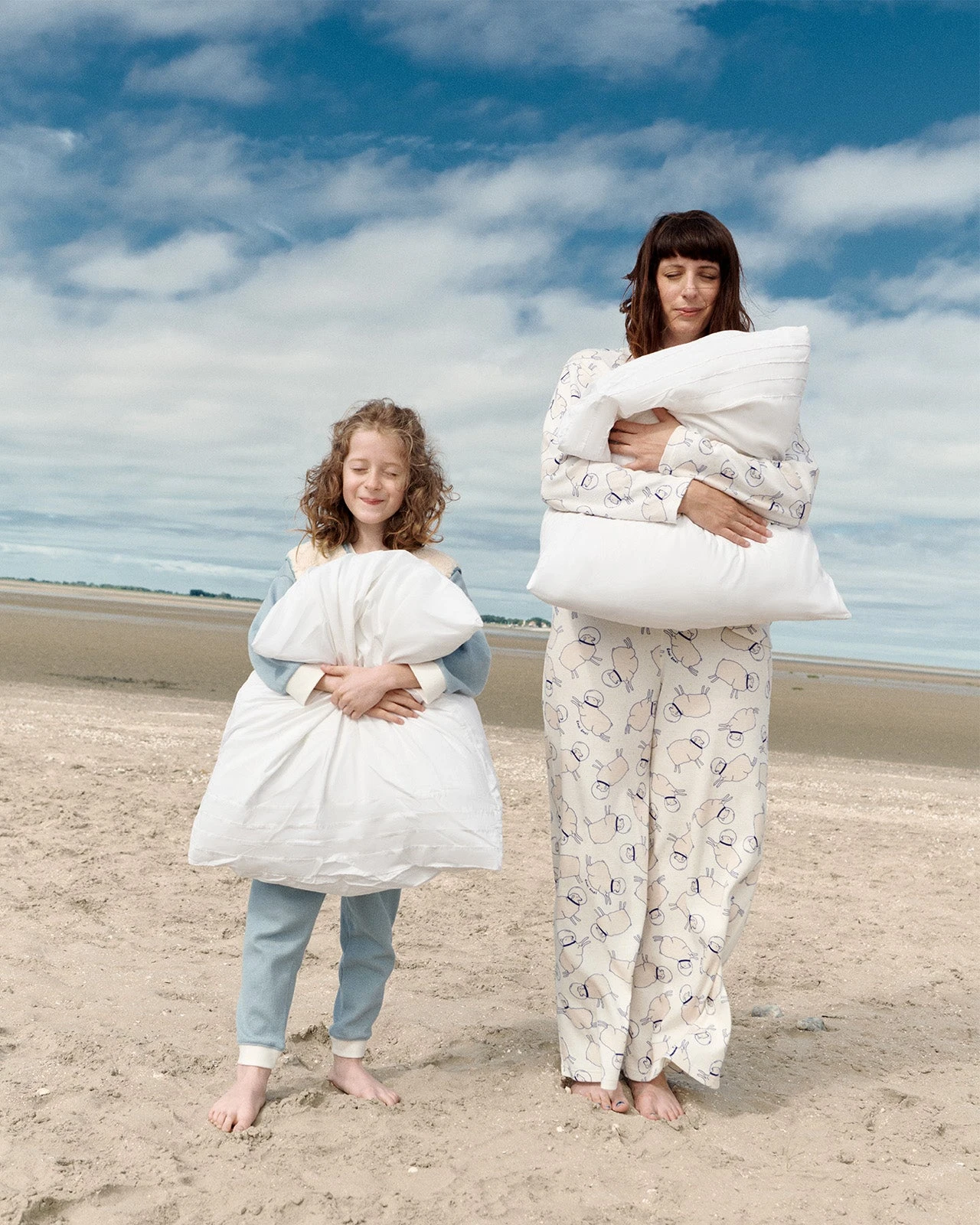 Le Bas De Pyjama Moutons De L'espace Femme En Coton Bio Nid D'abeille - Blanc 5 Le Bas De Pyjama Moutons De L'espace Femme En Coton Bio Nid D'abeille - Blanc – Image 3